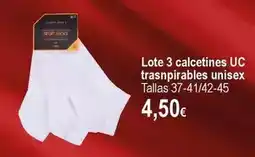 E.Leclerc Lote 3 calcetines trasnpirables unisex oferta