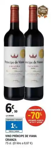 E.Leclerc Príncipe de viana - vino crianza oferta