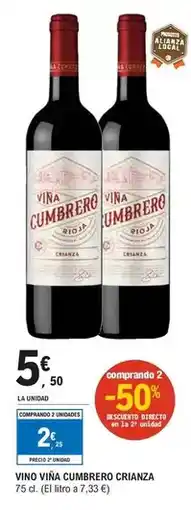 E.Leclerc Viña cumbrero - vino crianza oferta