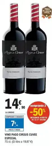 E.Leclerc Pago de cirsus - vino cuvee especial oferta