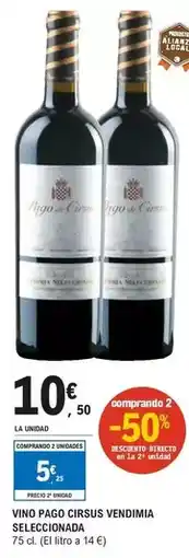 E.Leclerc Vino pago circus vendimia seleccionada oferta