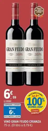 E.Leclerc Gran feudo - vino carianza oferta