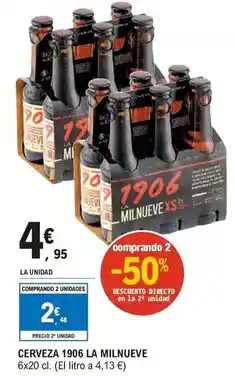 E.Leclerc 1906 - cerveza la milnueve oferta
