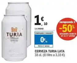 E.Leclerc Turia - cerveza lata oferta