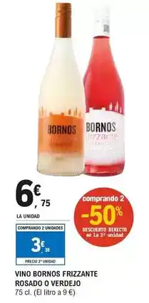 E.Leclerc Bornos - vino bonnos frizzante rosado oferta