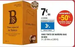 E.Leclerc Mañeru - vino tinto bag in box oferta