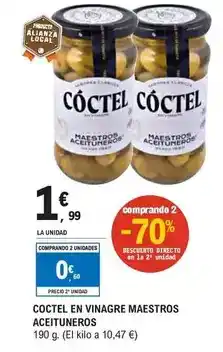 E.Leclerc Maestros aceituneros - coctel en vinagre oferta