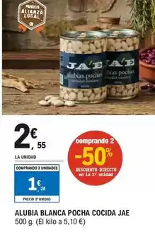 E.Leclerc Jae - alubia blanca pocha cocida oferta
