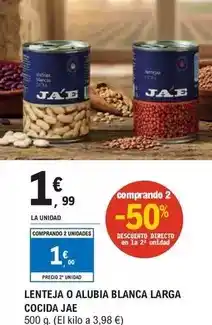 E.Leclerc Jae - lenteja larga cocida oferta