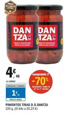 E.Leclerc Dantza - pimientos tiras d.o oferta