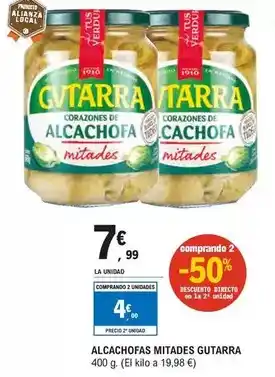 E.Leclerc Gvtarra - alcachofas mitades oferta