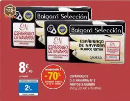 E.Leclerc Baigorri - esparragos d. o navarra 8/12 frutos oferta