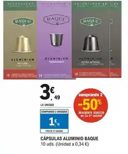 E.Leclerc Cafe baque - capsulas aluminio oferta