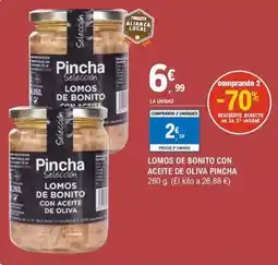 E.Leclerc Pincha - lomos de bonito con aceite de oliva oferta