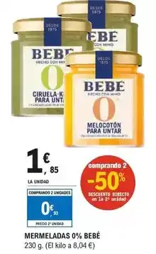 E.Leclerc Bebé - mermeladas 0% oferta