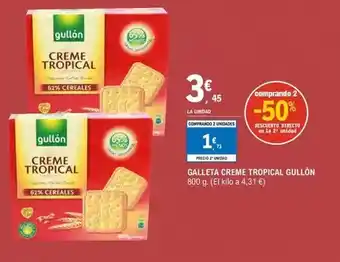 E.Leclerc Gullón - galleta creme tropical oferta