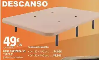E.Leclerc Base tapizada 3d yecla oferta