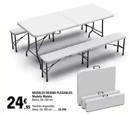 E.Leclerc Muebles resina plegables modelo maleta oferta
