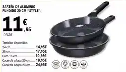 E.Leclerc Sartén de aluminio fundido 20 cm style oferta
