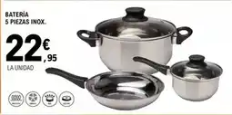 E.Leclerc Bateria inox oferta