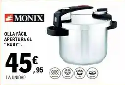 E.Leclerc Monix - olla fácil apertura ruby oferta