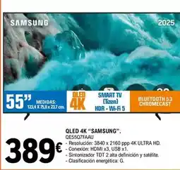 E.Leclerc Samsung - qled 4k qe55q7faau oferta
