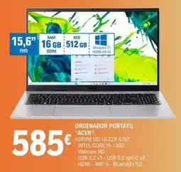 E.Leclerc Acer - ordenador portátil oferta