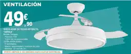 E.Leclerc Abrila - ventilador de techo retractil oferta
