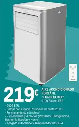 E.Leclerc Forceclima - aire acondicionado portatil oferta