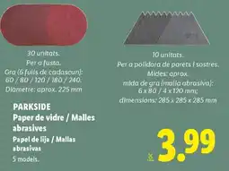 Lidl PARKSIDE Paper de vidre / Malles abrasives oferta