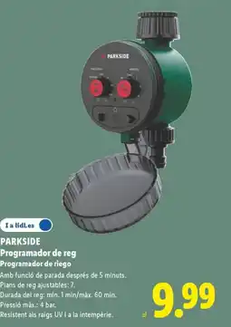 Lidl PARKSIDE Programador de reg Programador de riego oferta