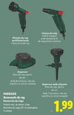 Lidl PARKSIDE Accessoris de reg Accesorios de riego oferta
