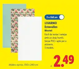 Lidl LIVARNO Estovalles Mantel oferta