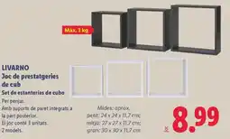 Lidl LIVARNO Joc de prestatgeries de cub oferta
