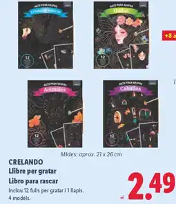 Lidl CRELANDO Llibre per gratar oferta