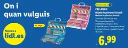 Lidl CRELANDO Maletí de pintures infantil oferta