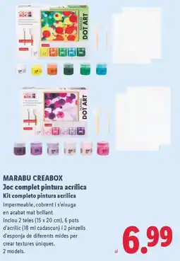 Lidl MARABU CREABOX Joc complet pintura acrílica oferta