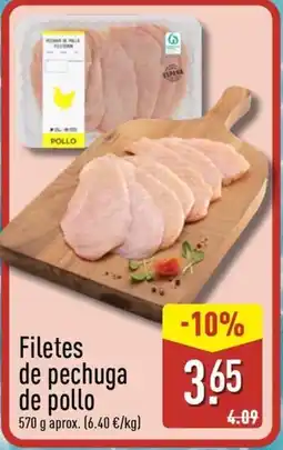 ALDI Filetes de pechuga de pollo oferta