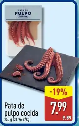 ALDI Pata de pulpo cocida oferta