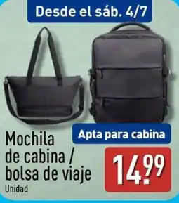 ALDI Mochila de cabina / bolsa de viaje oferta