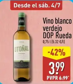 ALDI Vino blanco verdejo DOP Rueda oferta