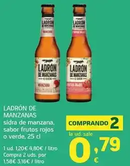 HiperDino Ladrón de manzanas - sidra de manzana oferta