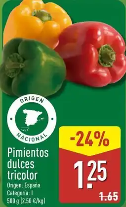 ALDI Pimientos dulces tricolor oferta