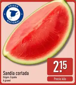 ALDI Sandía cortada oferta