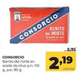 Alimerka Consorcio - bonito del norte en aceite de oliva oferta
