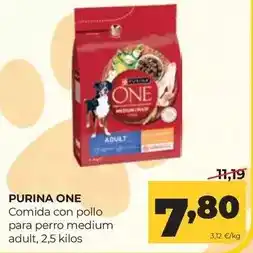 Alimerka Purina - one comida con pollo para perro medium adult oferta