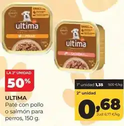 Alimerka Última - pate con pollo o salmon para perros oferta
