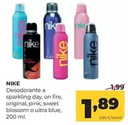 Alimerka Nike - desodorante a sparkling day, on fire, original, pink, sweet blossom o ultra blue oferta