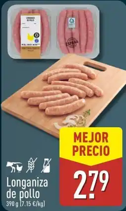 ALDI Longaniza de pollo oferta