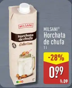 ALDI MILSANI Horchata de chufa oferta